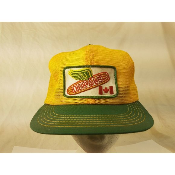 DEKALB Canada K-Brand Cap Trucker Hat Snapback Baseball Vintage retro 80s - Picture 2 of 9